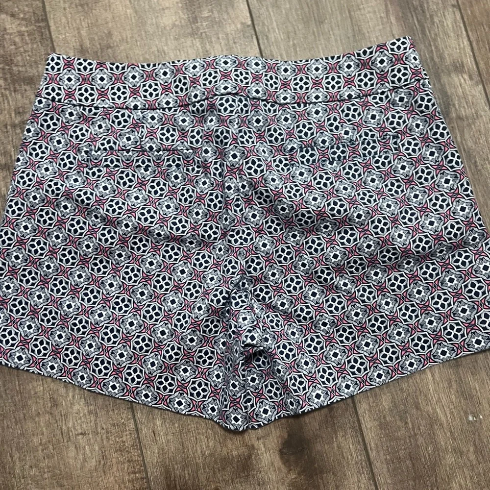 J.‎ Crew High Waist Black and White Geometric Shorts 10